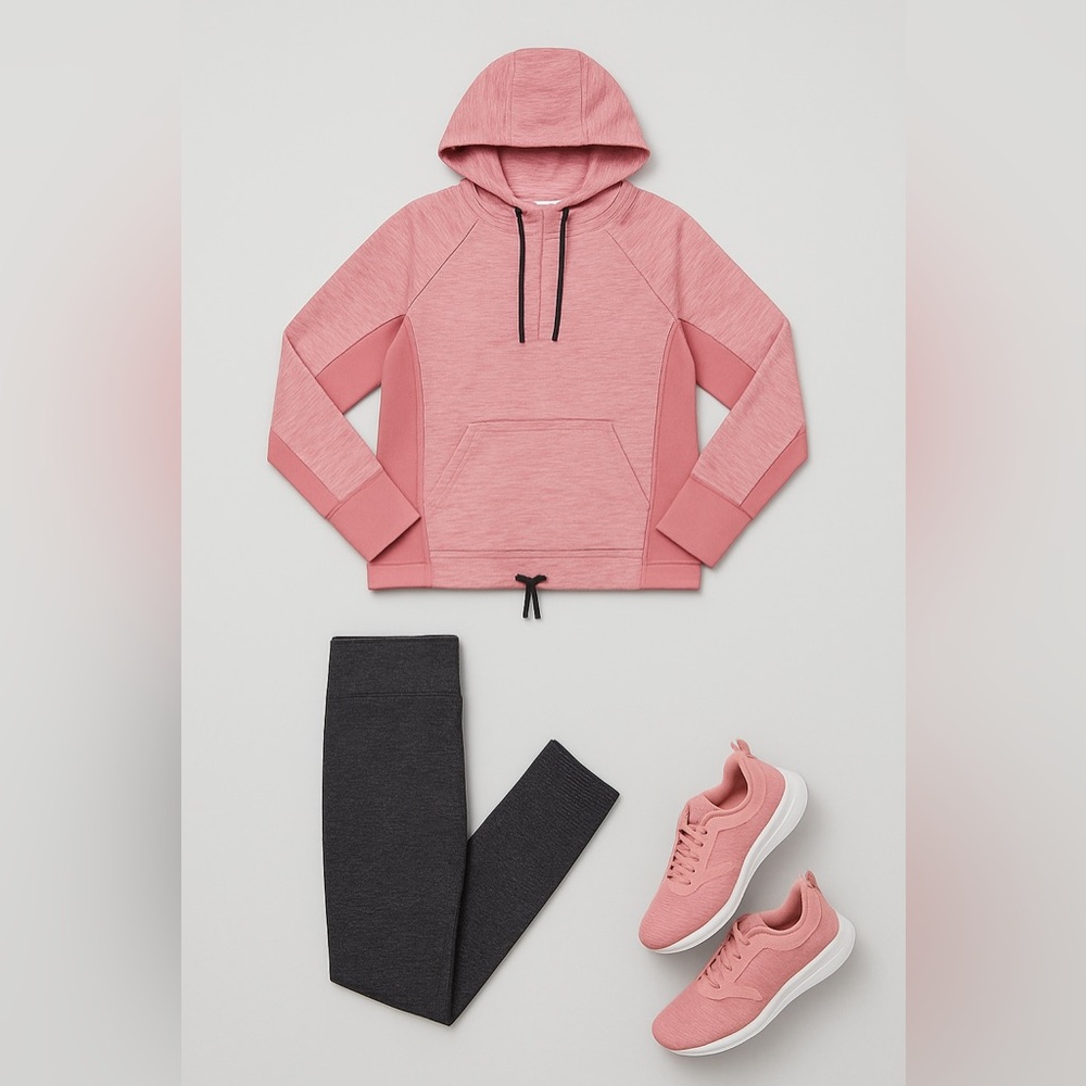 Pink Maurice’s hoodie quarter zip